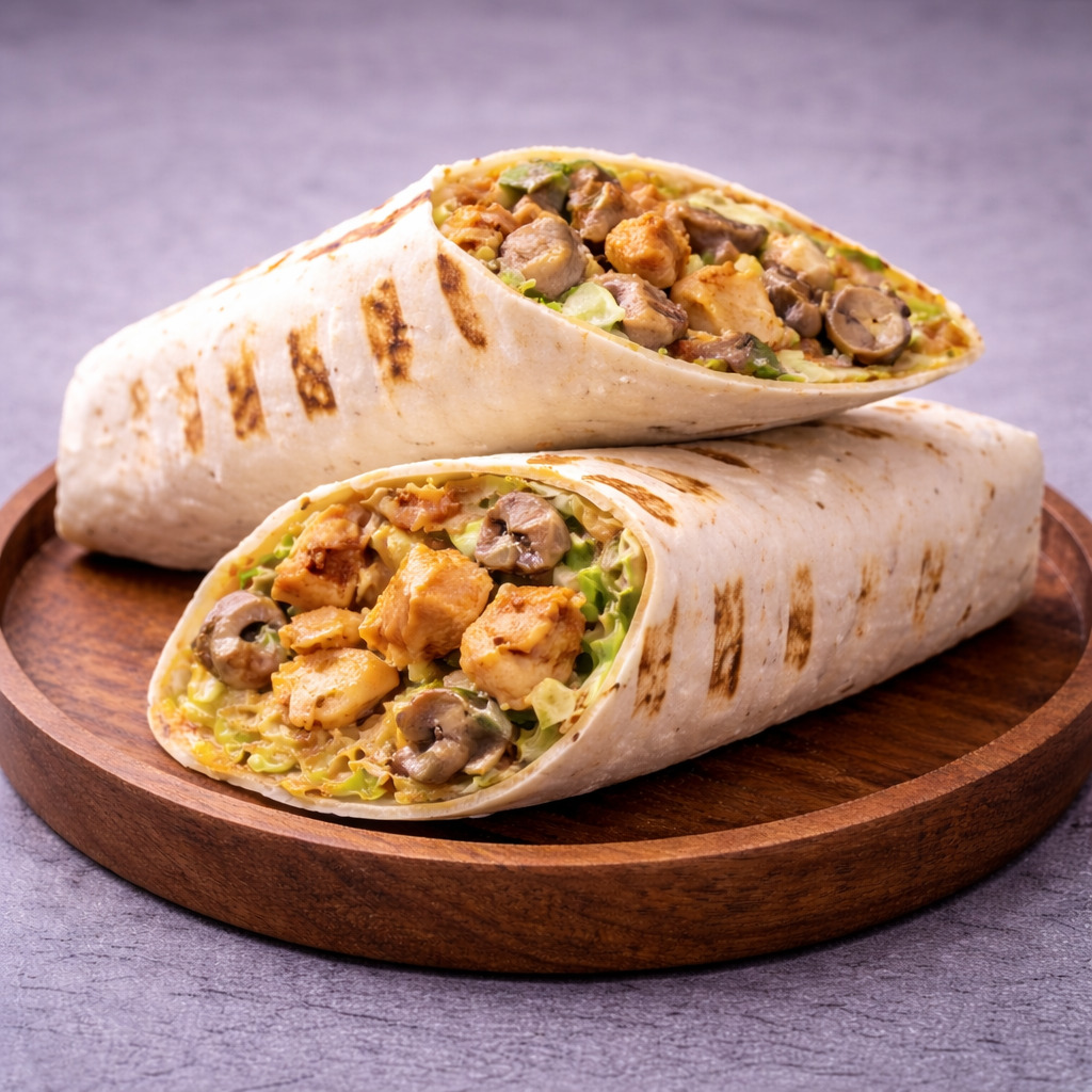 Mantarlı Tavuk Wrap