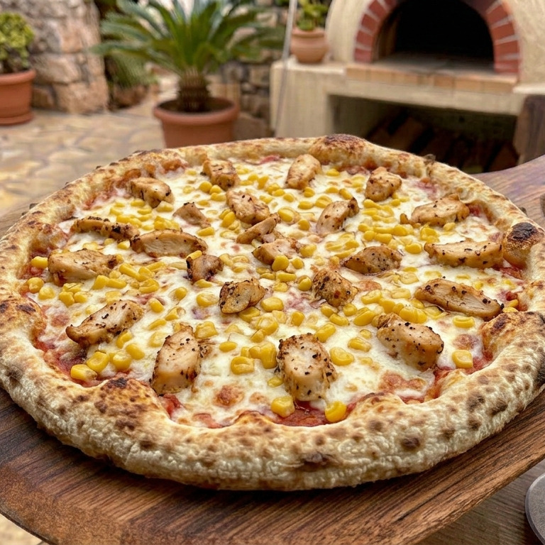 Tavuklu Pizza (Orta)