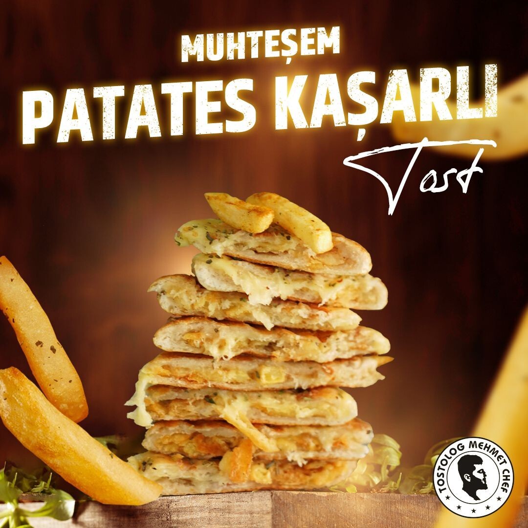 Patatesli Kaşarlı Tost