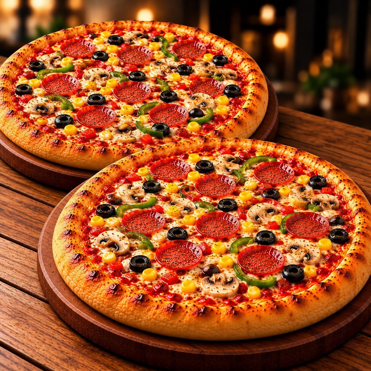2 Büyük Karışık Pizza
