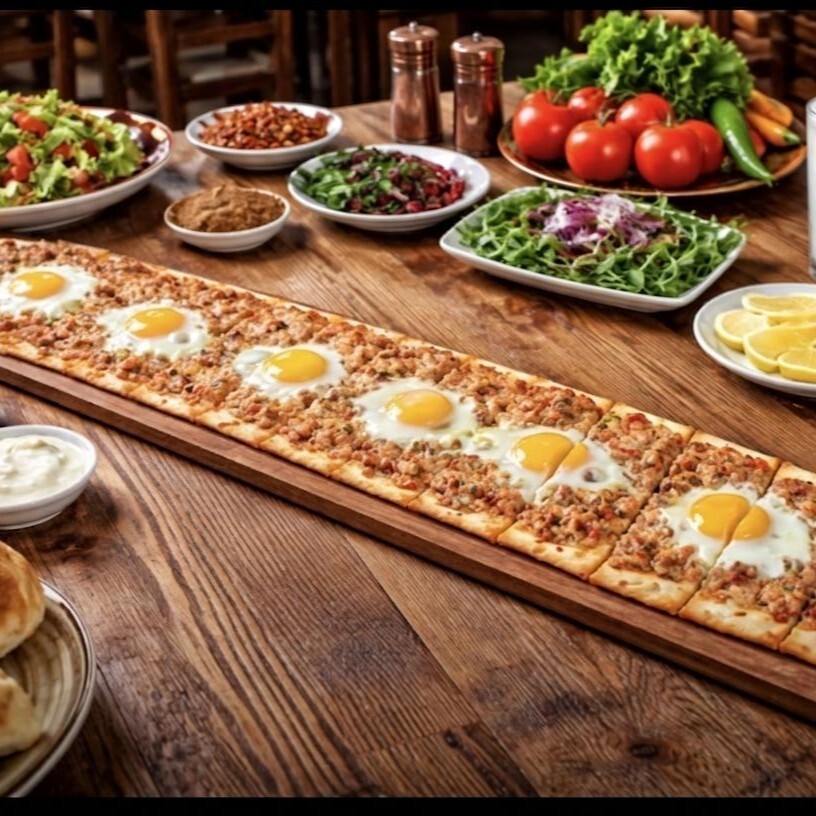 Kuşbaşılı Yumurtalı Pide