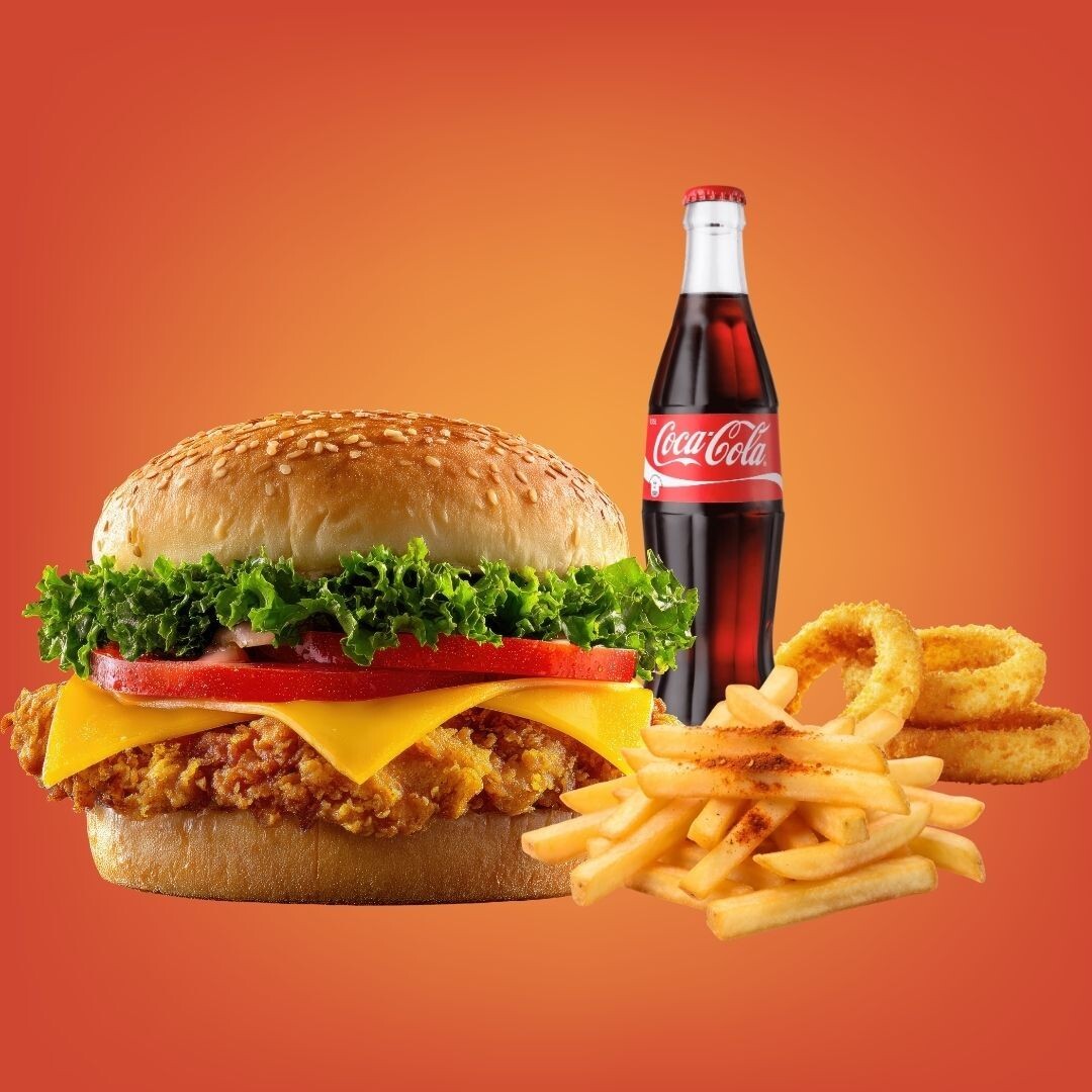 Tavuk Burger Yemeli Menü