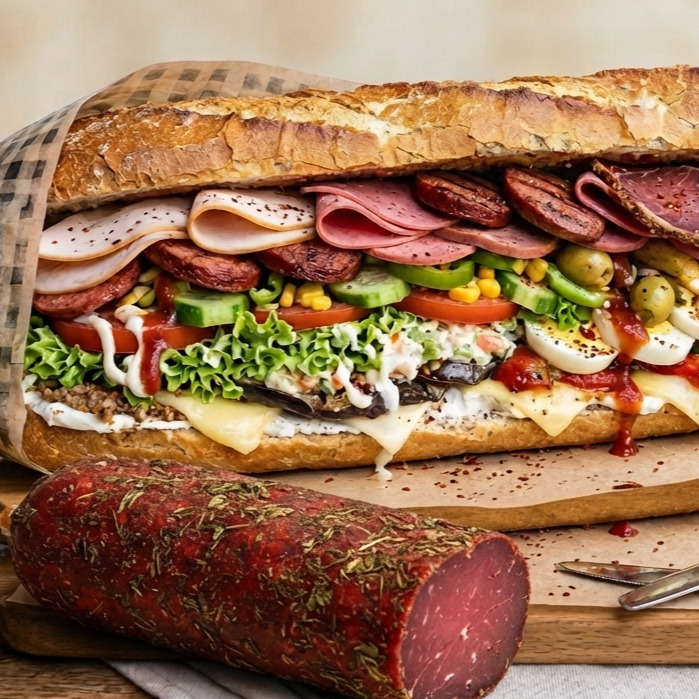 Pastırmalı Full Karışık Special Sandwich XXL