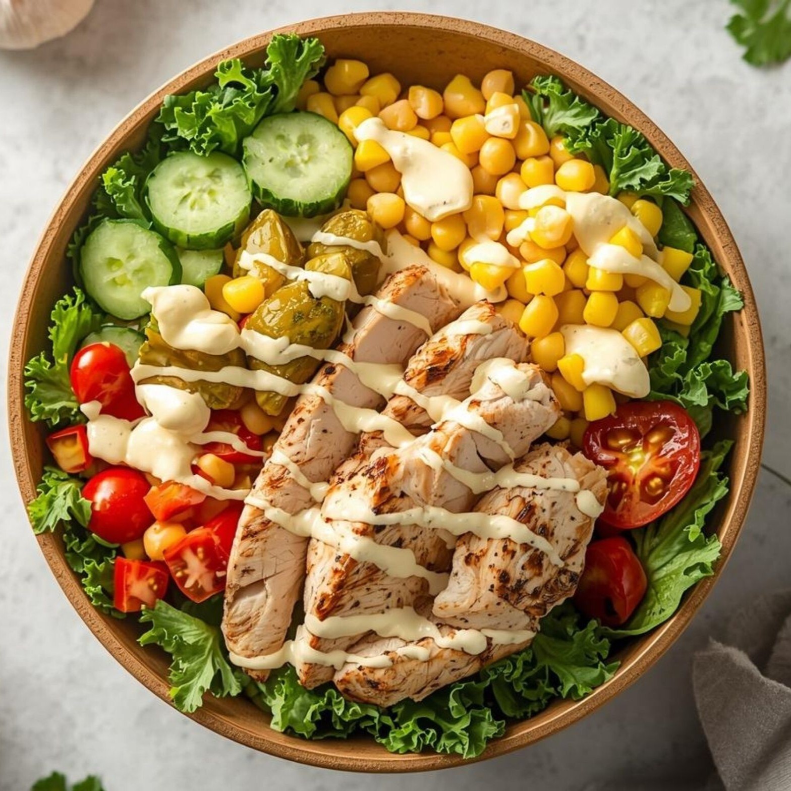 Garlic Mayonnaise Izgara Bowl