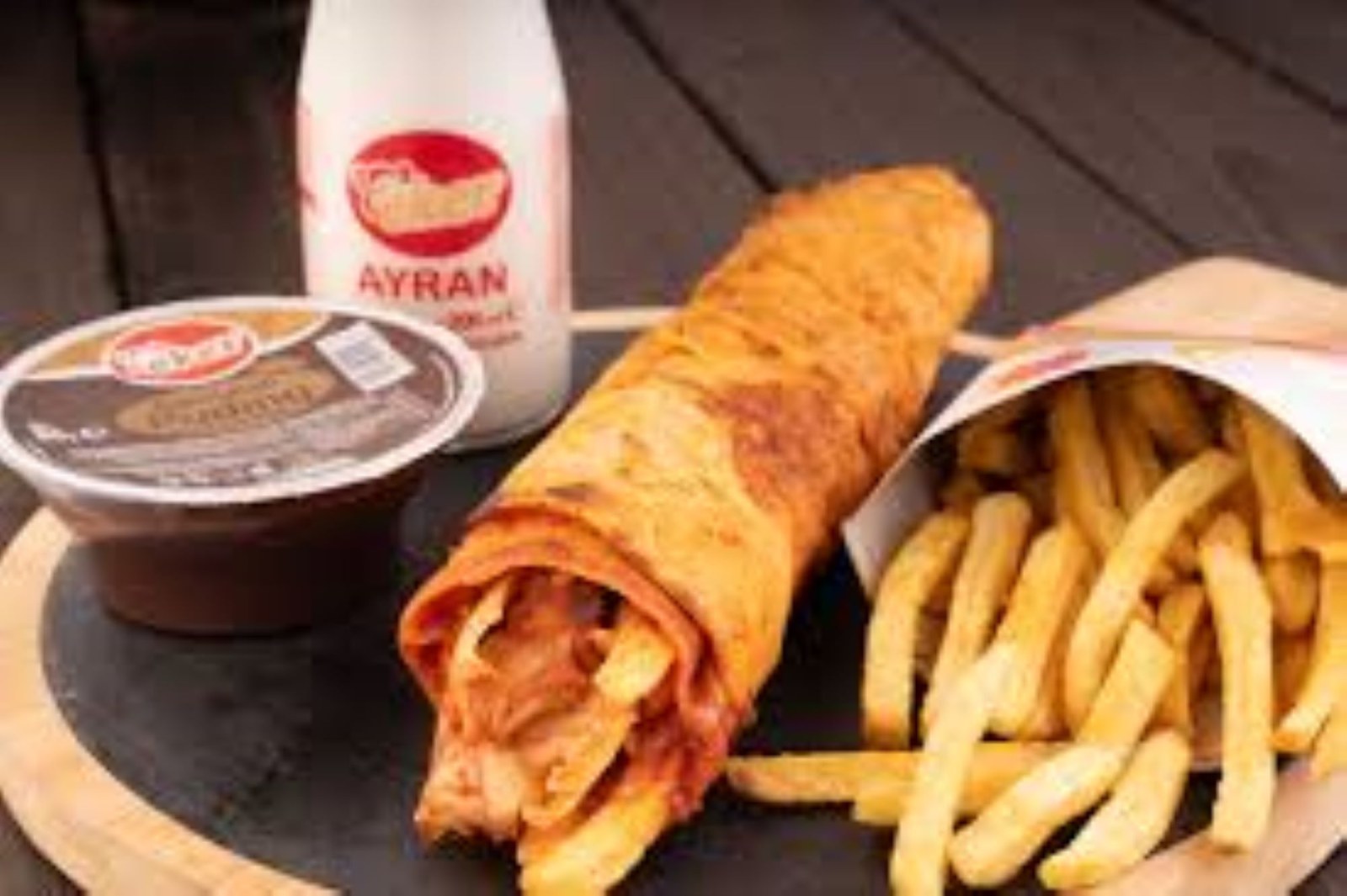 Hatay Doys Dürüm Patates Cips Puding Ayran (170 ml)