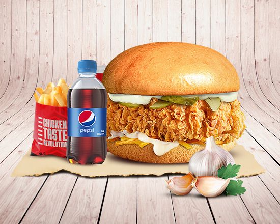 Garlic Chıtır Burger ( Özel Brioche Ekmeği İle ) Menü