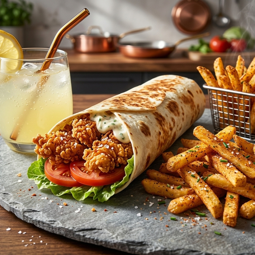 Chicken Roll Menü