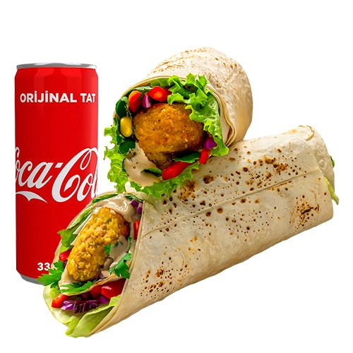 2 Adet Çiğ Köfte Dürüm 2 Adet Coca Cola 330 Ml