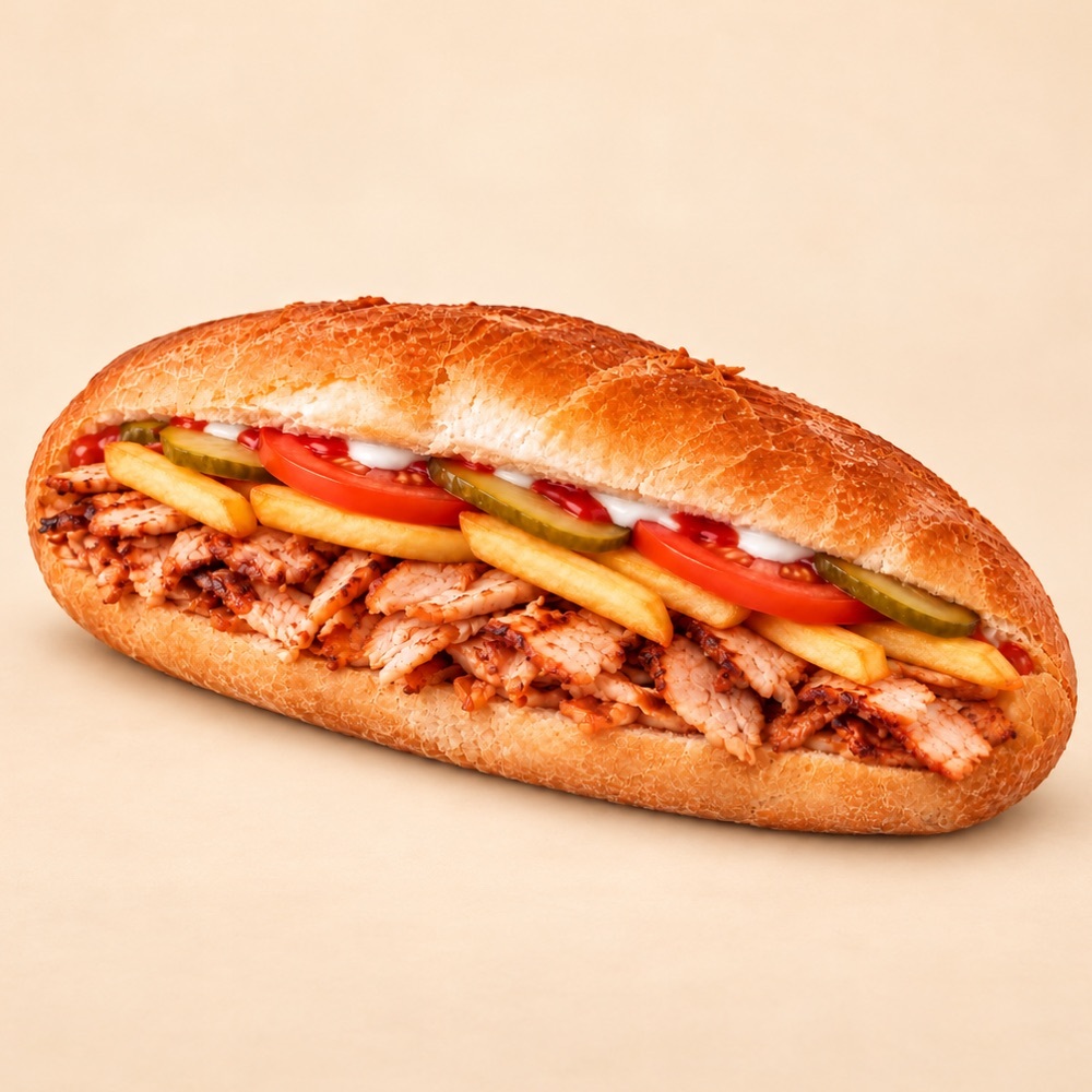 100 gr Yarım Ekmek Tavuk Döner