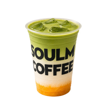 Iced Sunset Matcha Latte