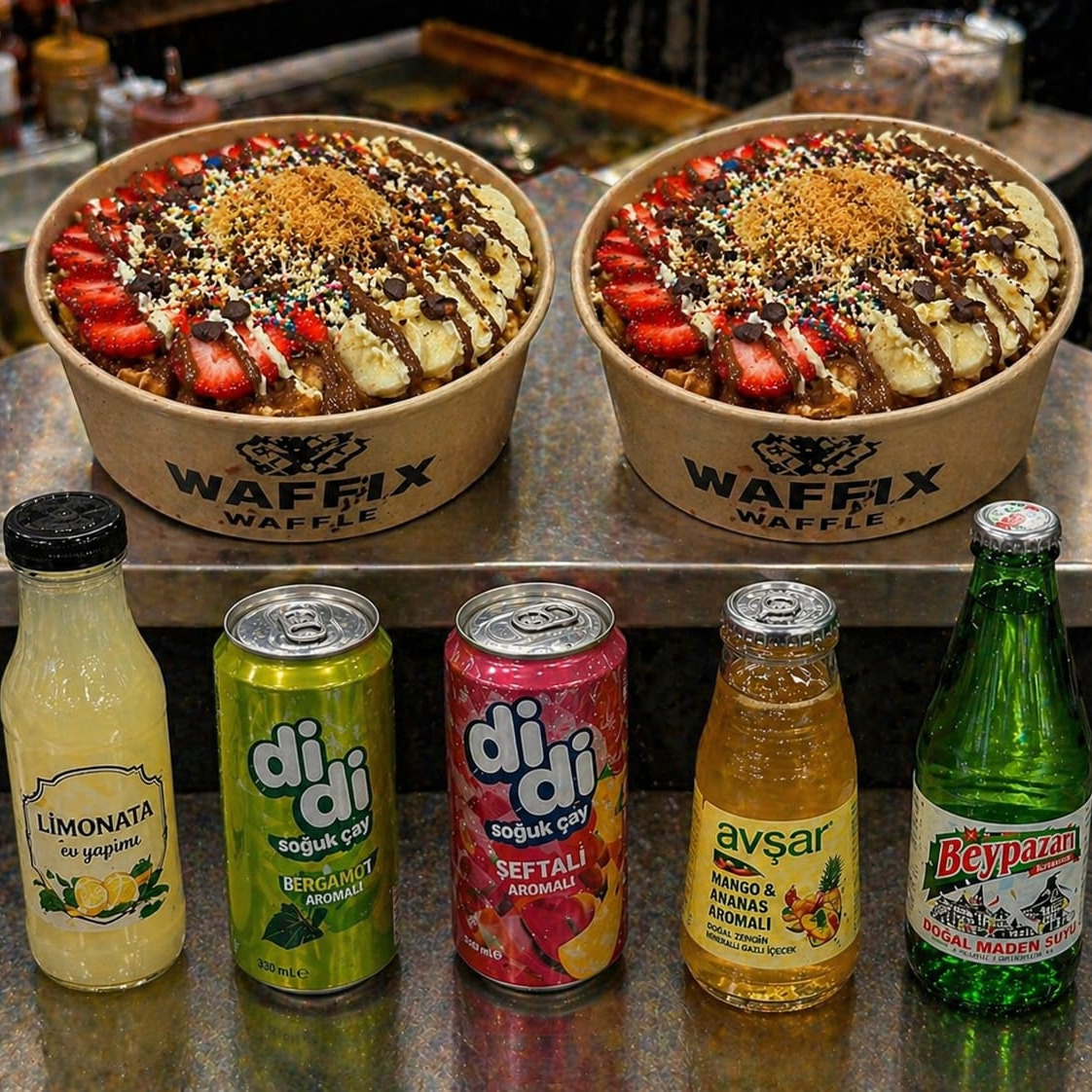 Waffix Waffle 2'li Karnaval (İçecekli)