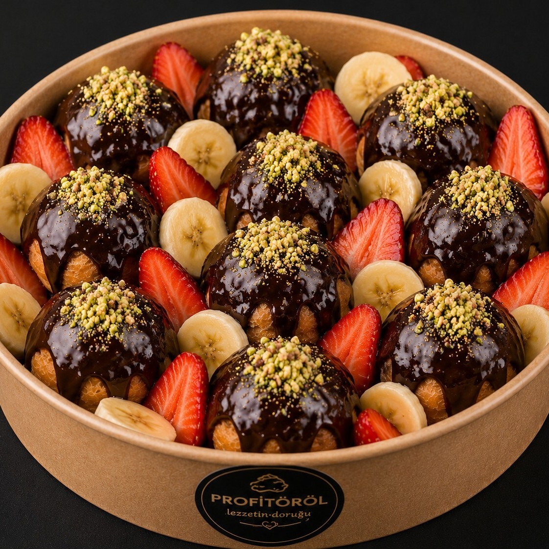Meyveli Kova Profiterol (10 Top)