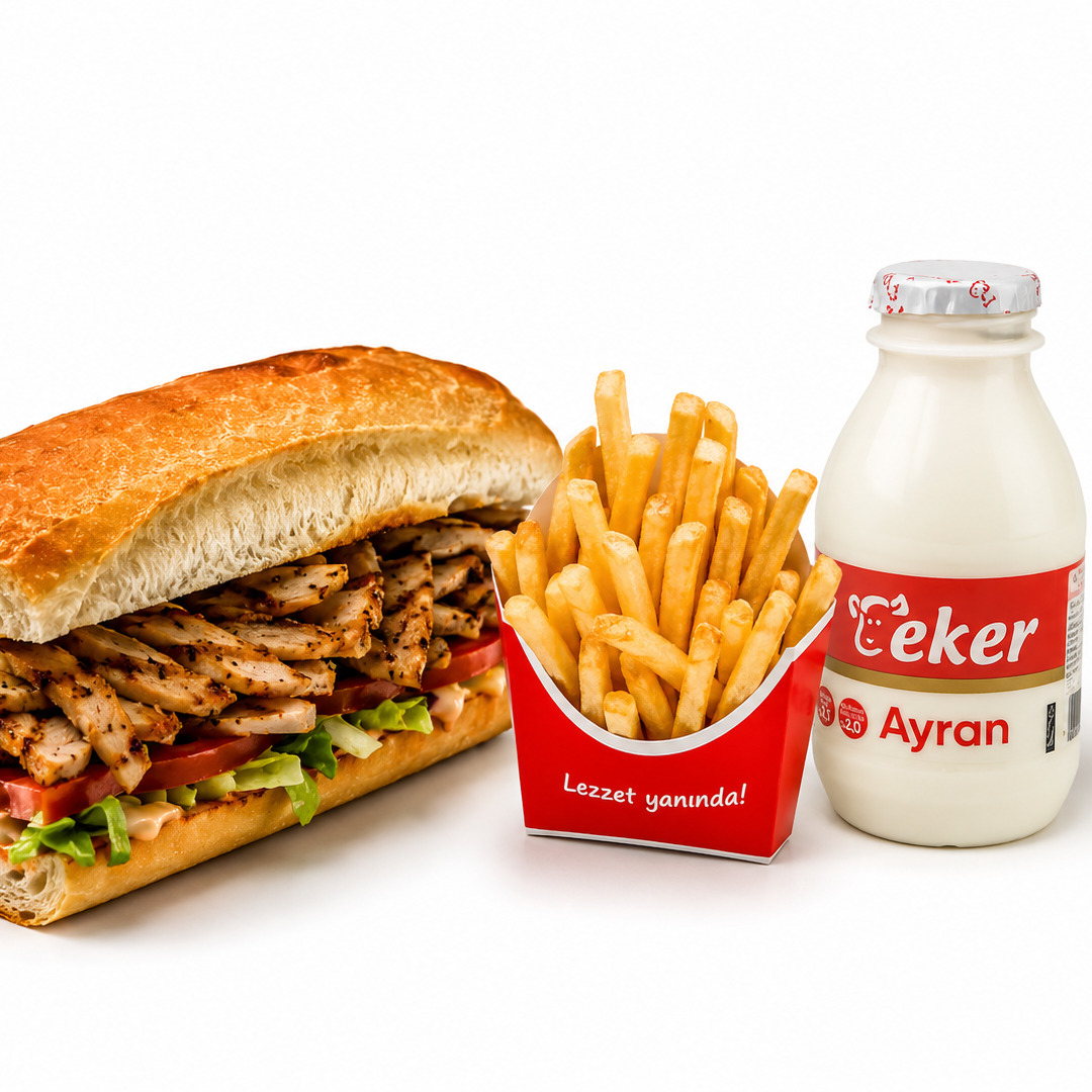 Tavuk Döner Menü (200 gr)