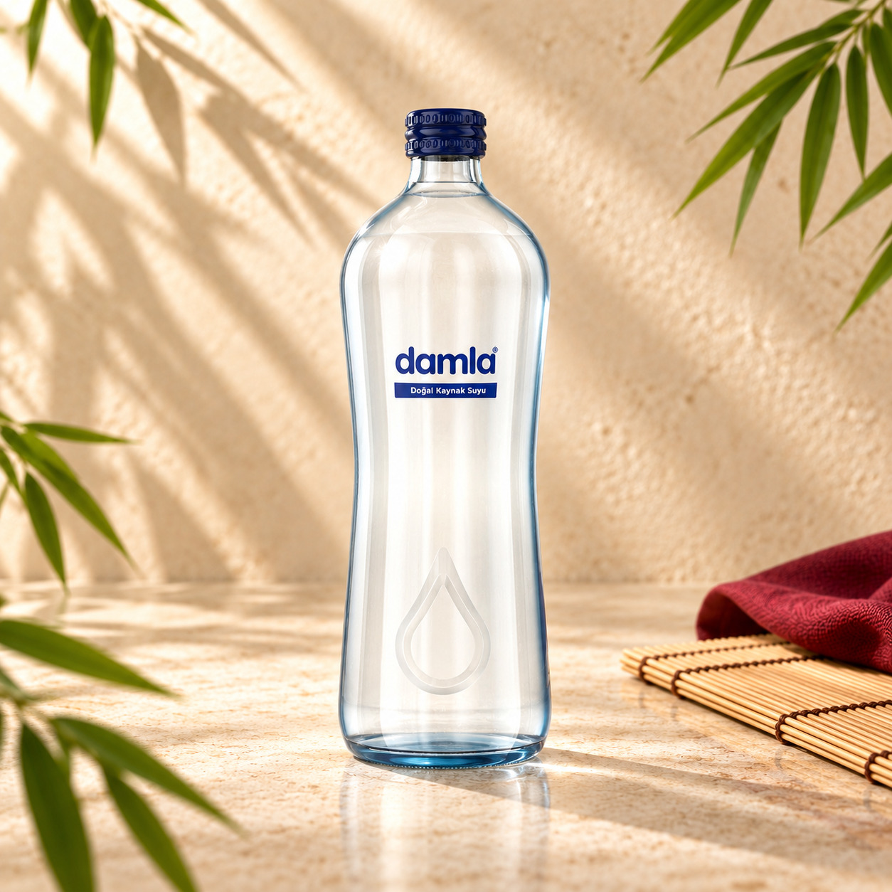 Damla Cam Şişe Su
