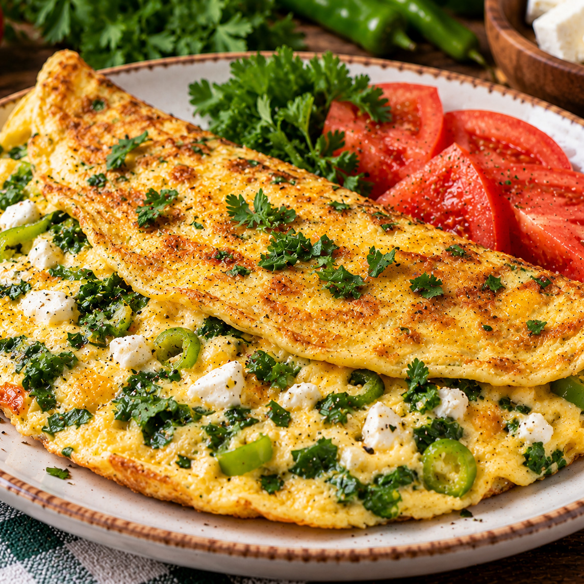 Sebzeli Omlet