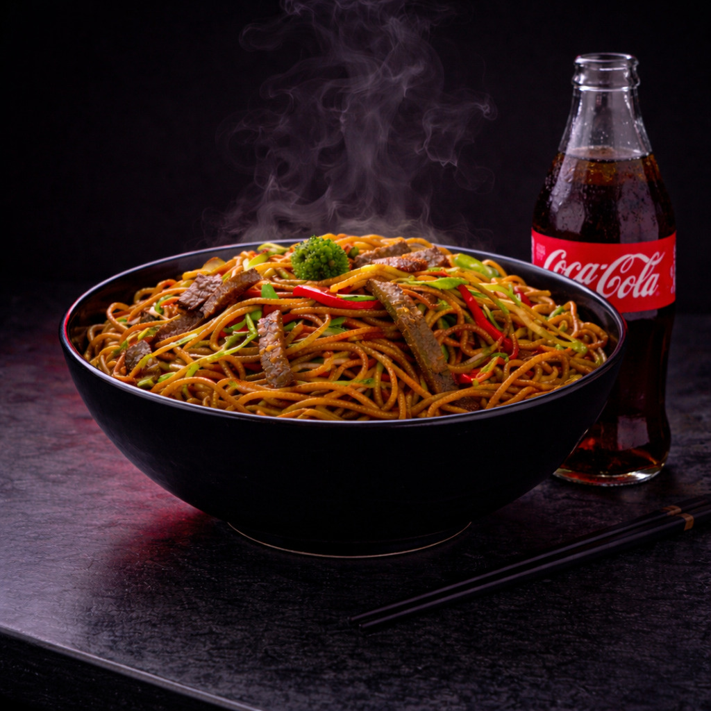 Etli Noodle +coca cola
