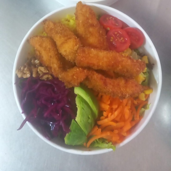 Çıtır Tavuk Bowl Yanında çorba ikramımızdır