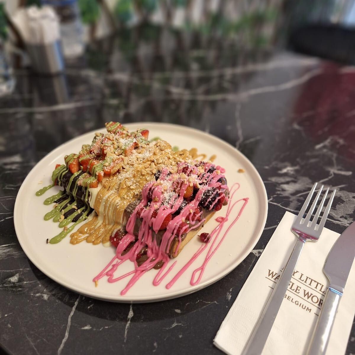Brugge Waffle Büyük Hamur