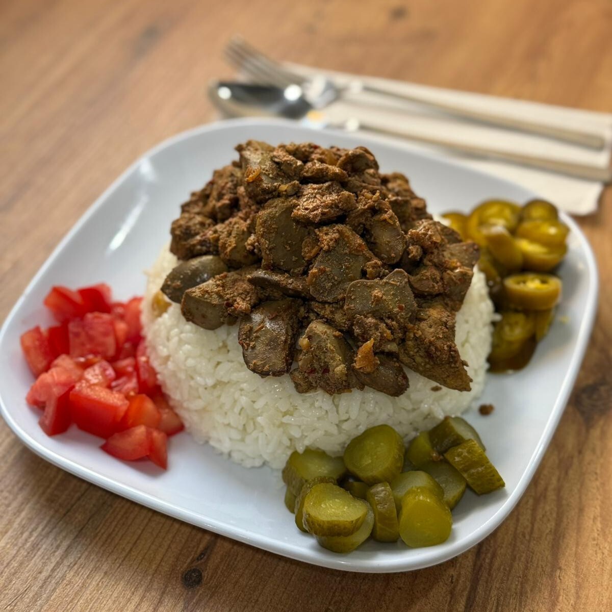 Nohutlu Ciğerli Pilav Buçuk