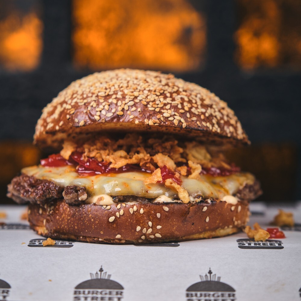 Saganaki Burger