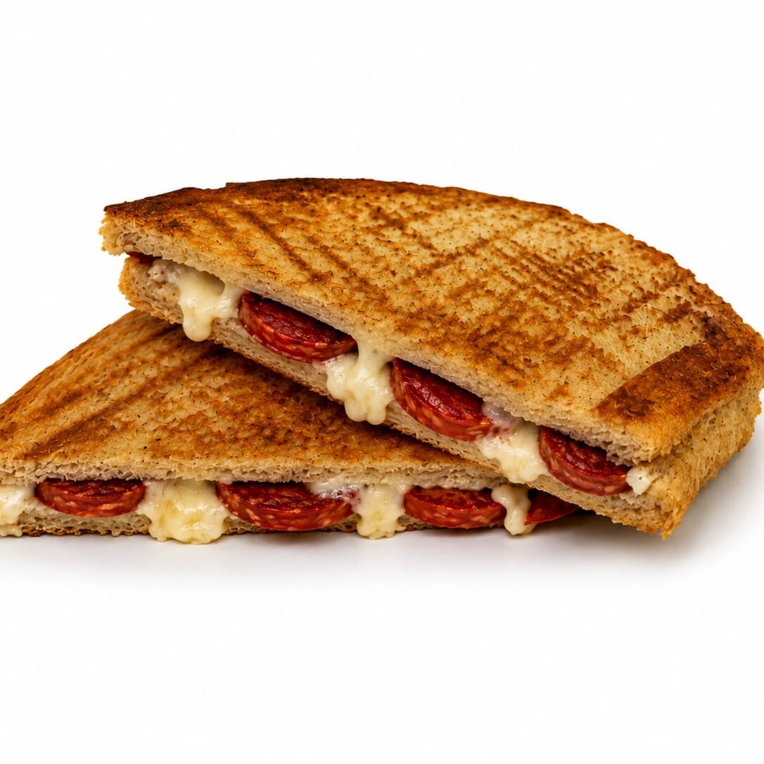 Beyaz Peynirli Dana Sucuklu Tost
