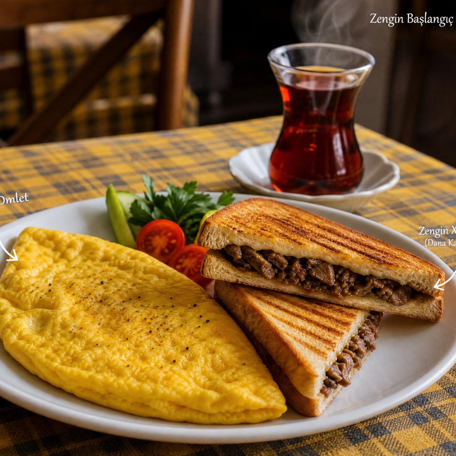 Sade Omlet + Zengin X Tost