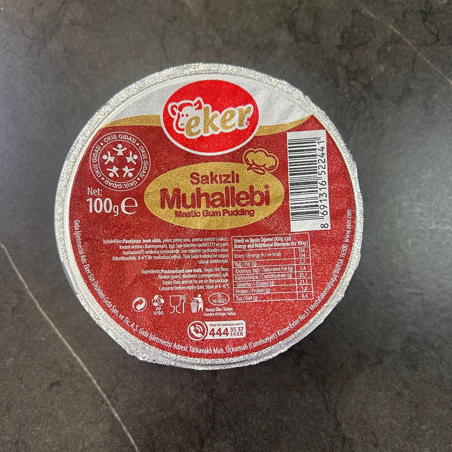 Eker Sakızlı Muhallebi