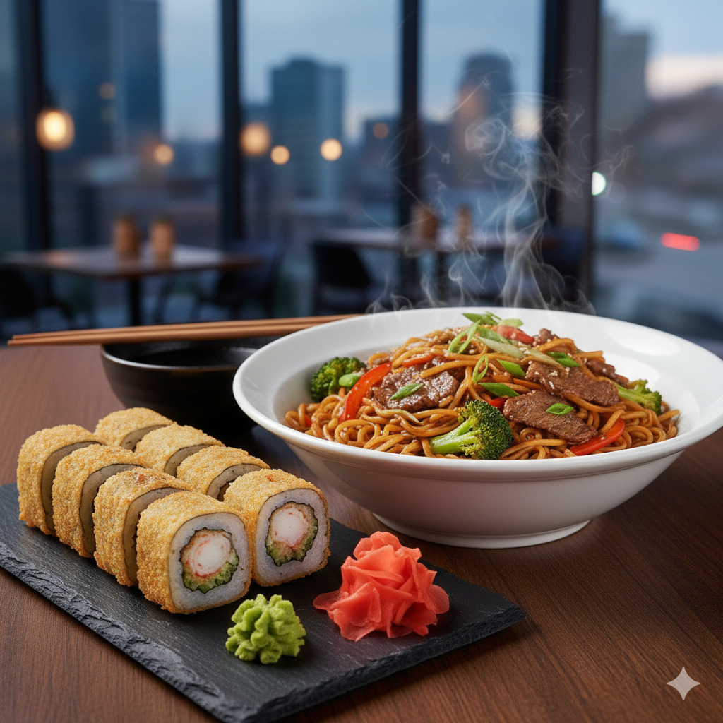Dana Etli Noodle + Crispy Roll 8 pcs