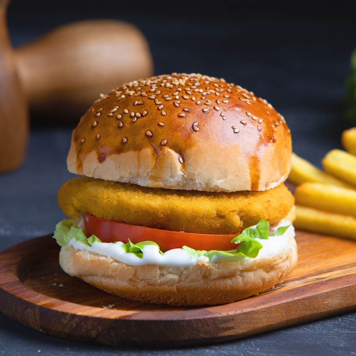 Acılı Tavuk Burger