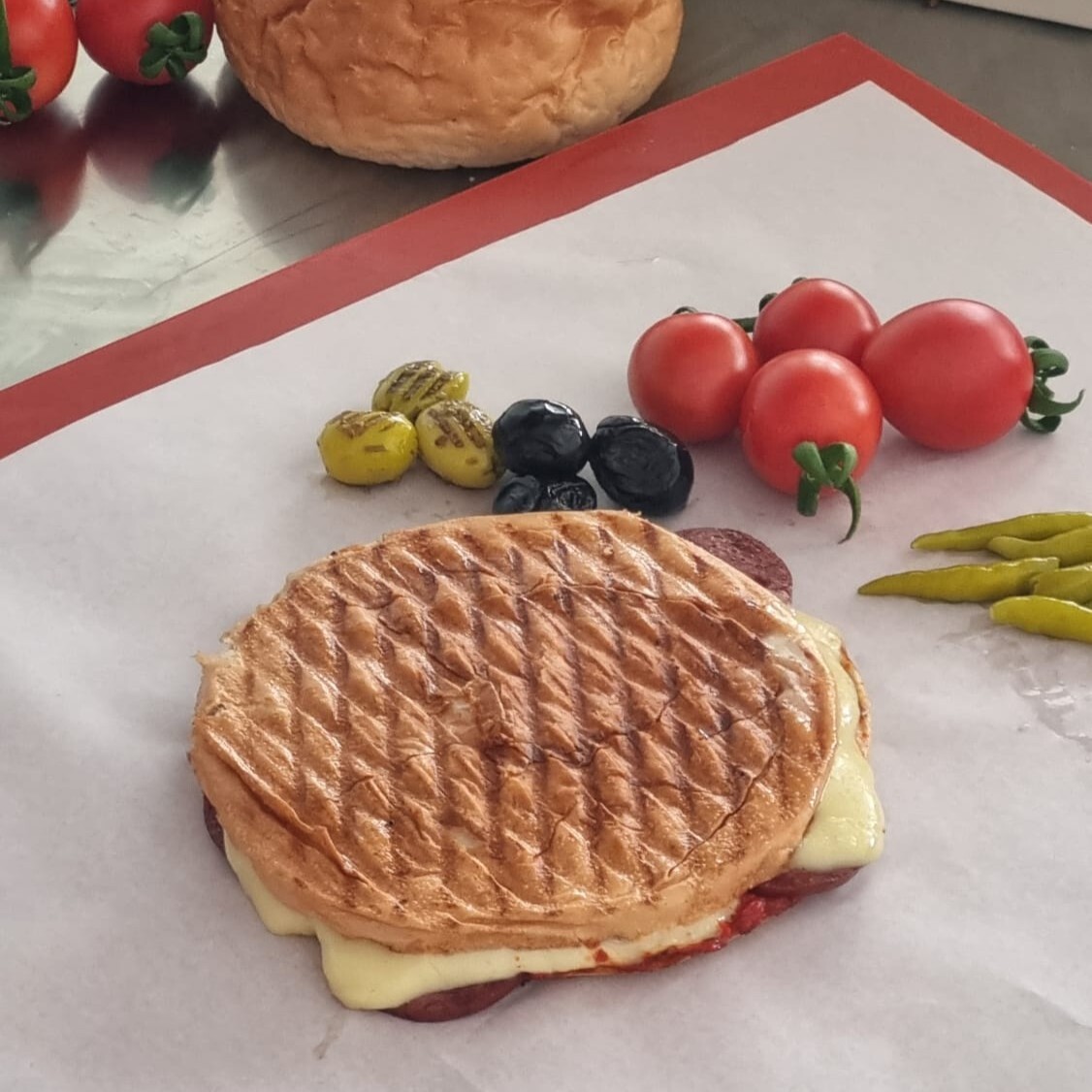 Kasap Sucuklu Kaşarlı Tost