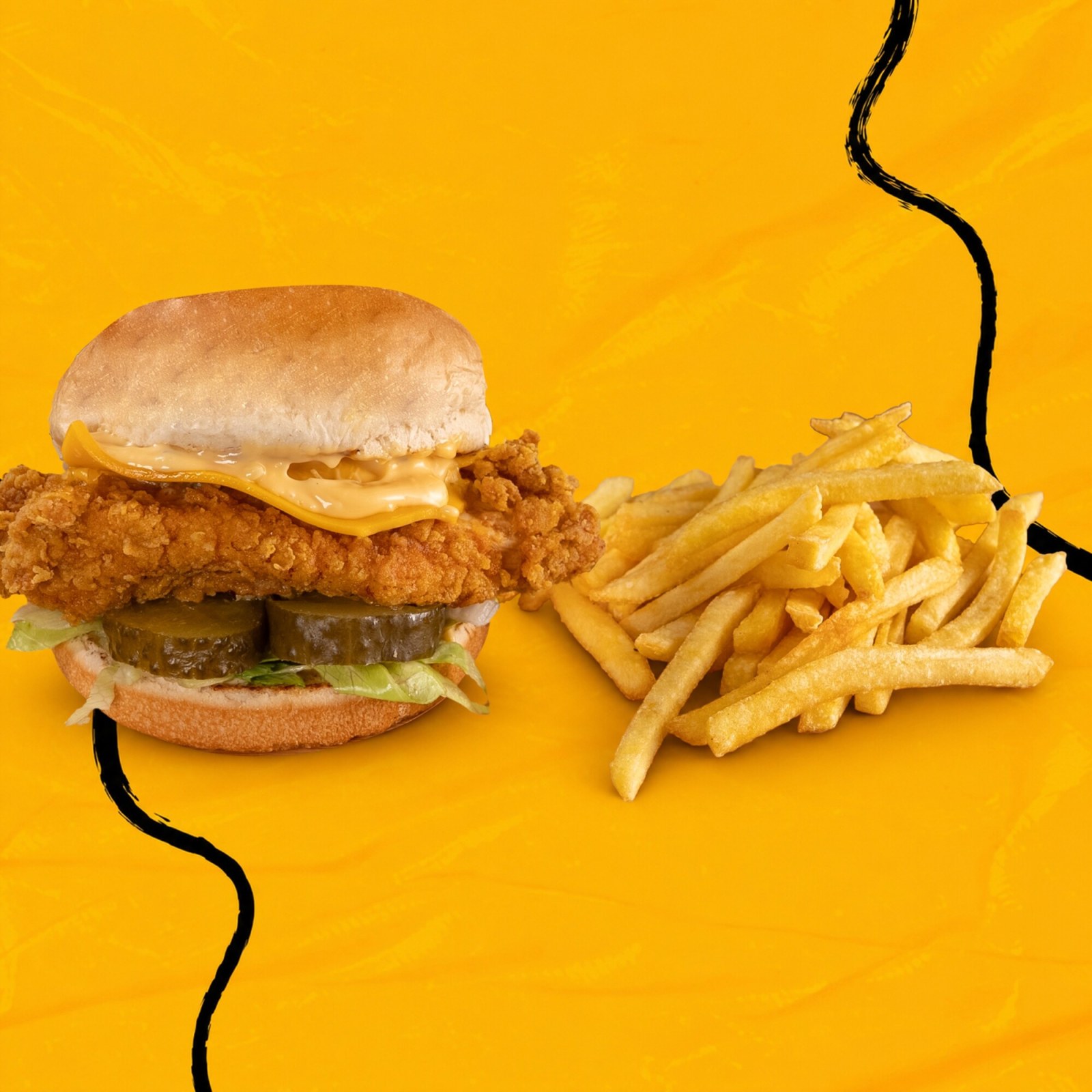 Özel Soslu Çıtır Tavuk Burger