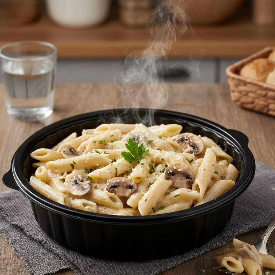Kremalı Mantarlı Penne