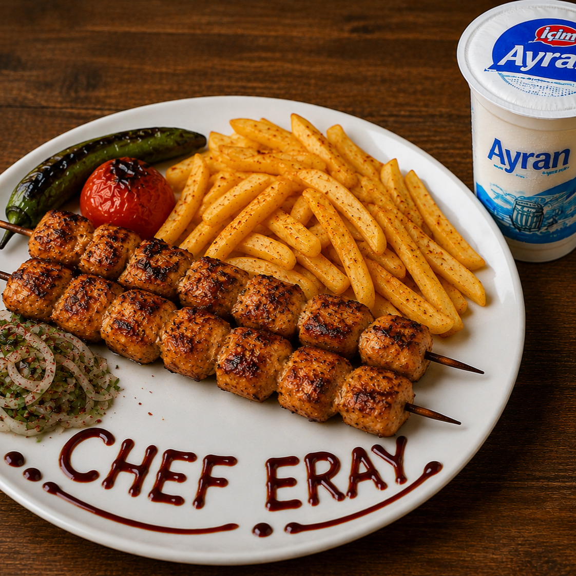 Tavuk Şiş Ekmek Menü 1