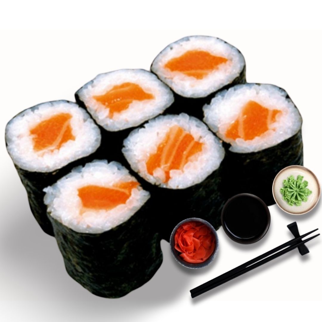 186- Sake Maki Roll (6 Pcs.)