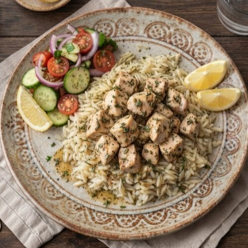 Kekik Soslu Tavuk Pilav