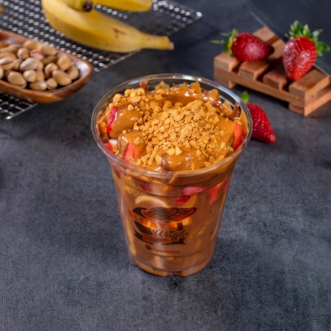 Lotus Rüyası Cup ( Waffle Ekmek parçacıklı )