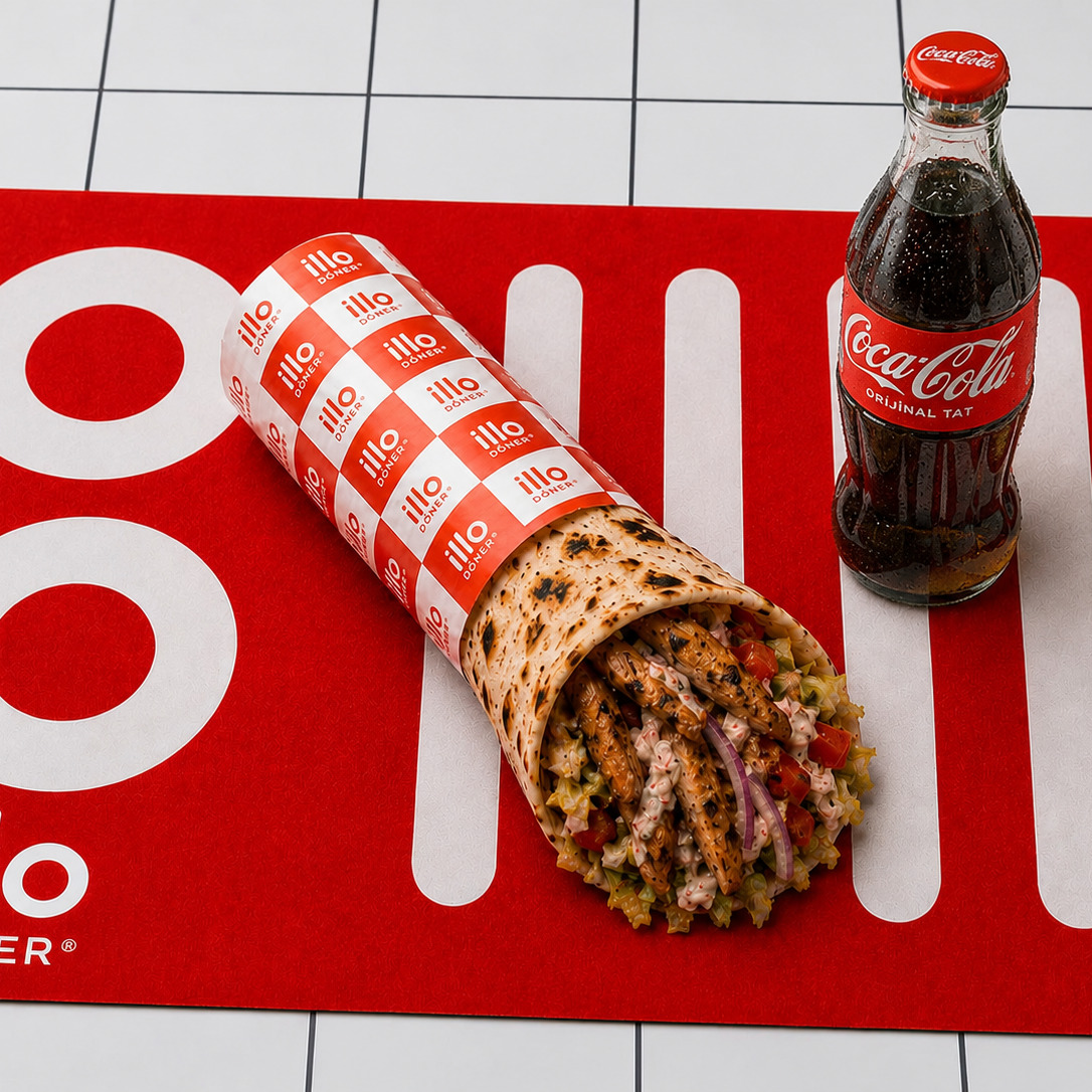 Mega Tavuk Döner Dürüm & Kola Menü