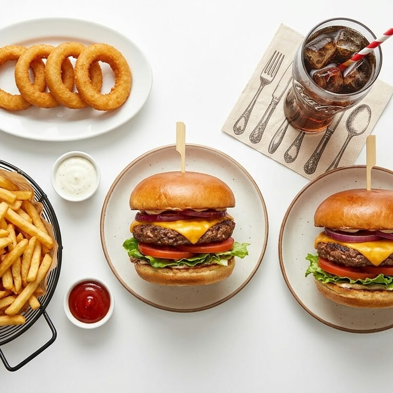 2'li Et Burger Menü