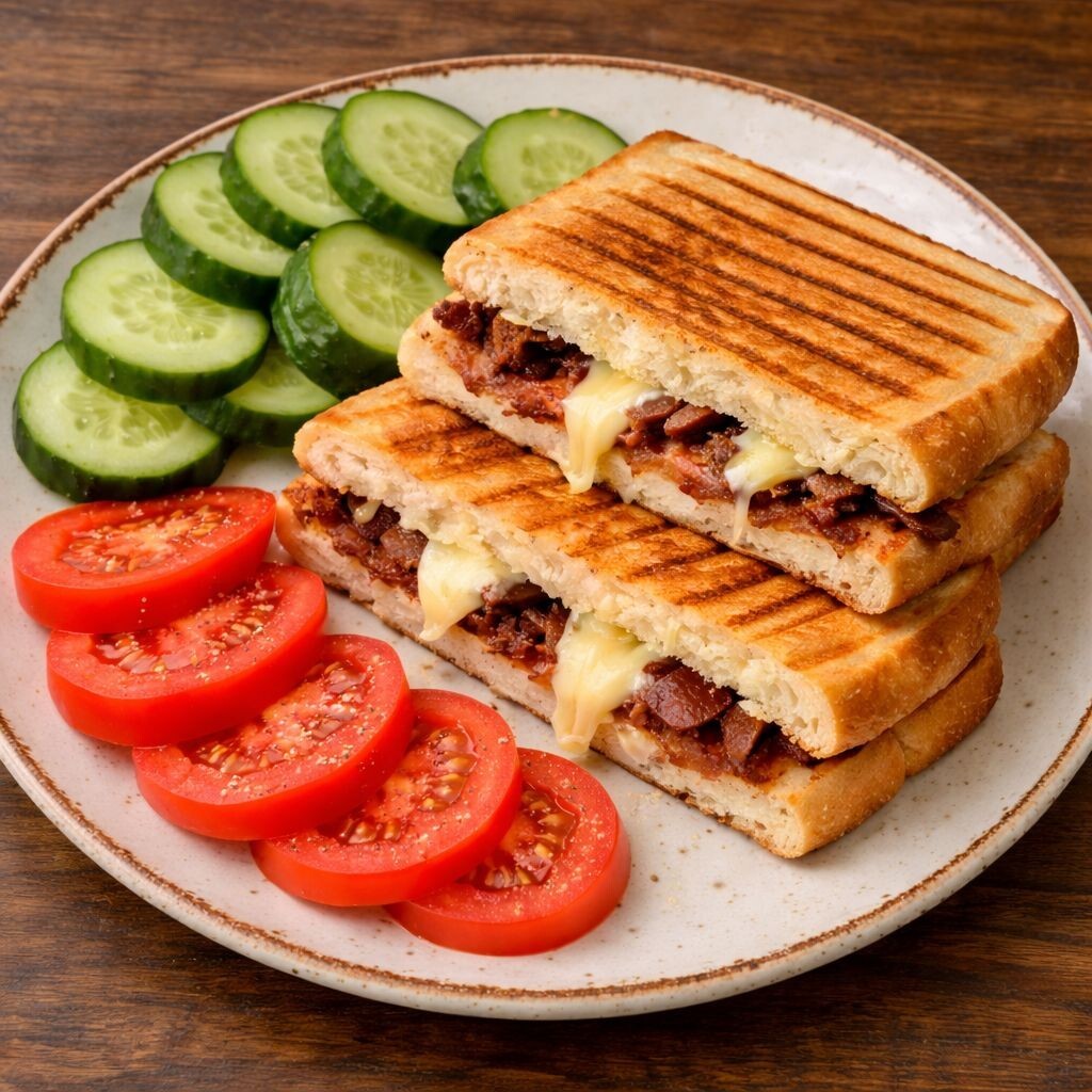 Kavurmalı Kaşarlı Tost