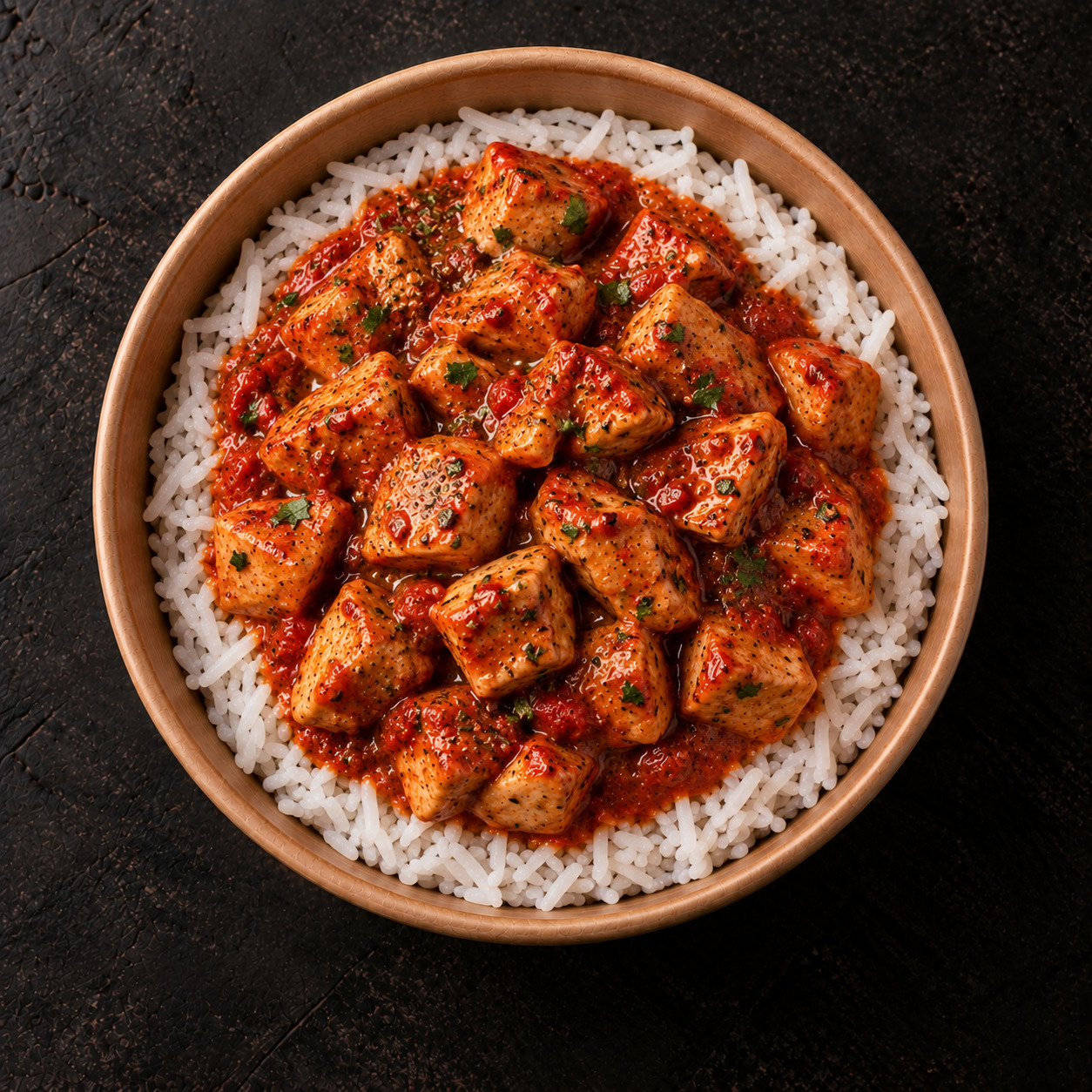 Arrabiata Soslu Tavuklu Pilav