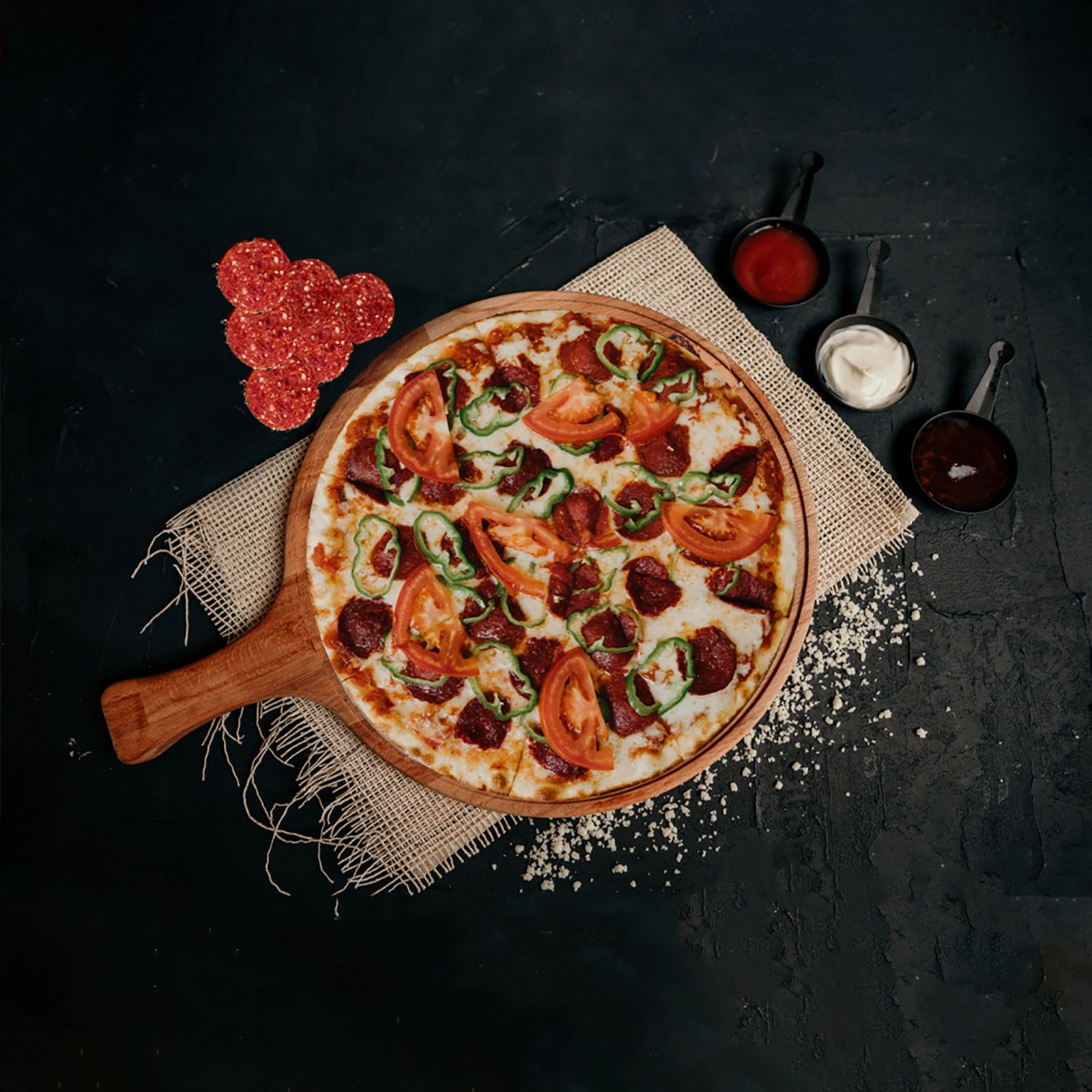 Sucuklu Pizza (Standart Boy)