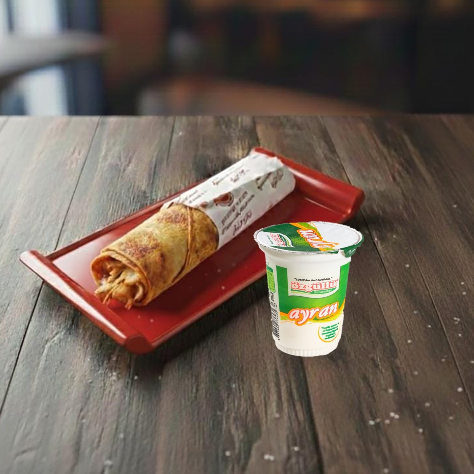 Hatay Soslu Tavuk Döner Dürüm Menü