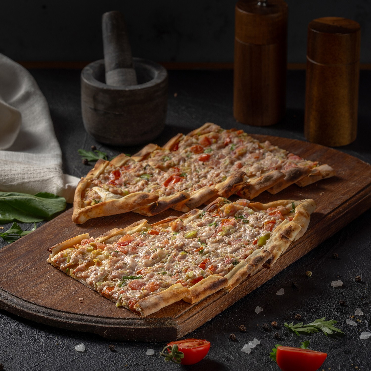 Tavuklu Kaşarlı Pide