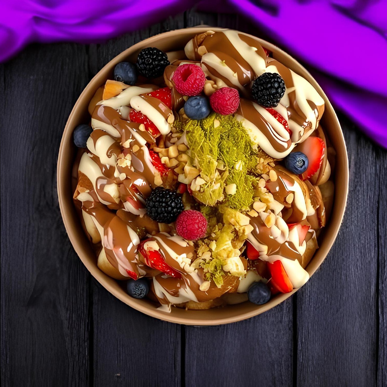 Karışık Wafflefly Bowl