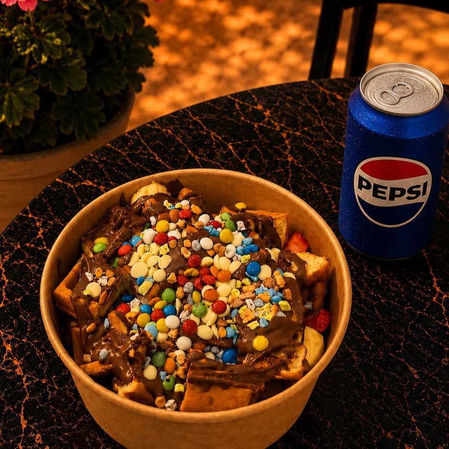 Dilediğin Anneeli Kova Waffle + Dilediğin İçecek