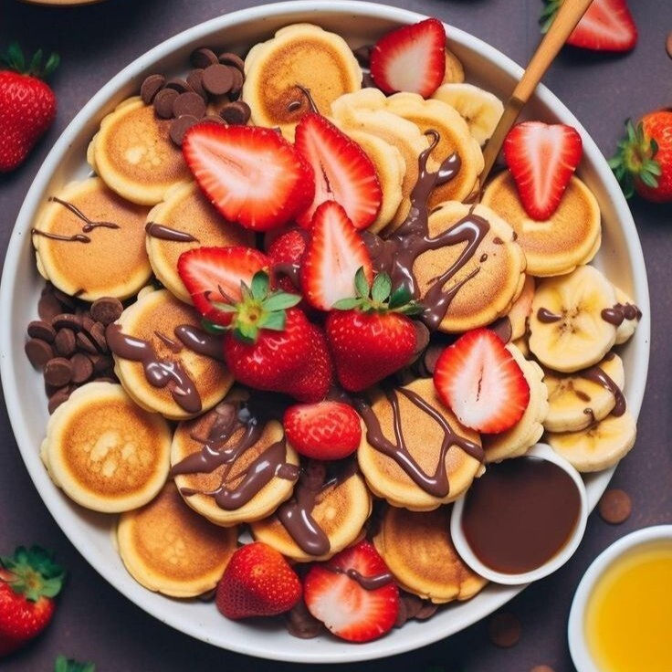 Beyaz Çikolatalı Pancake