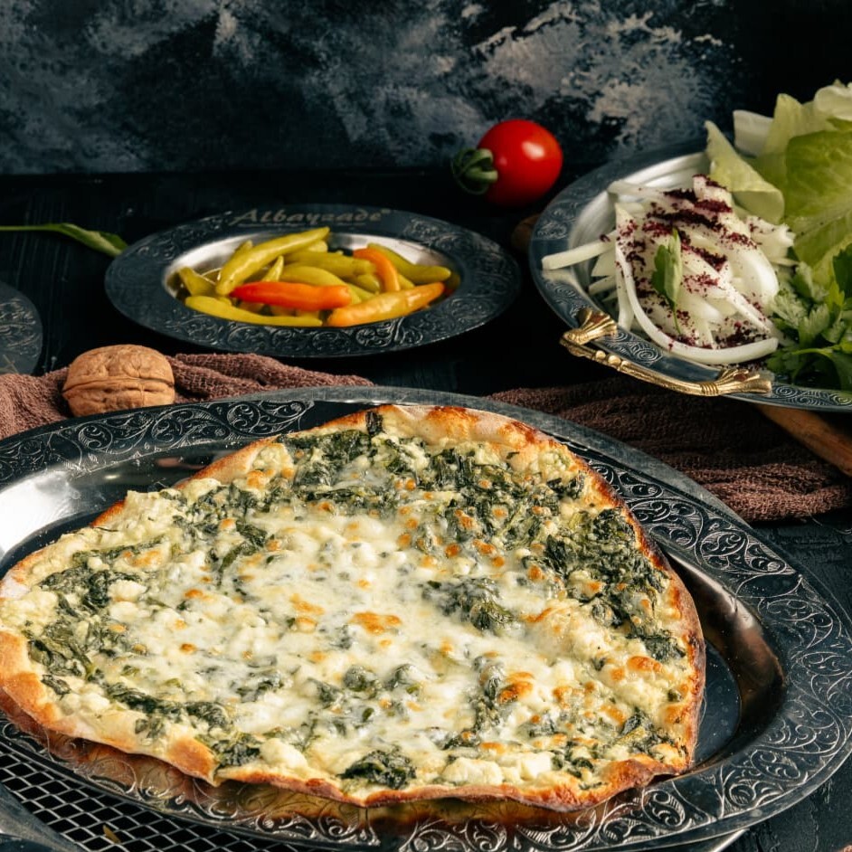 2’li Ispanaklı Lahmacun