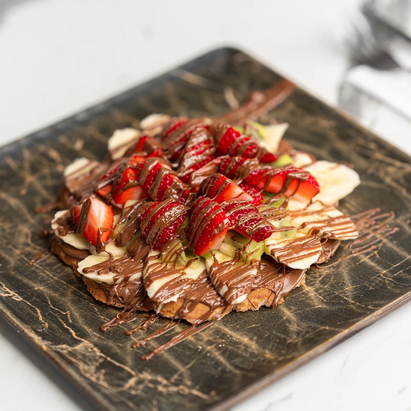 Meyveli Waffle