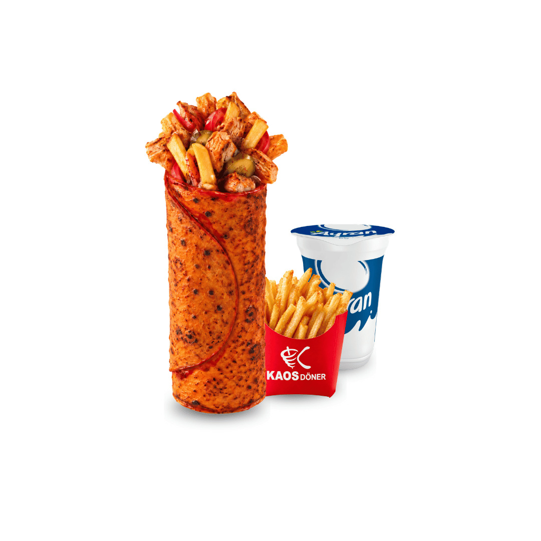 Tavuk Döner Dürüm & Ayran Menü
