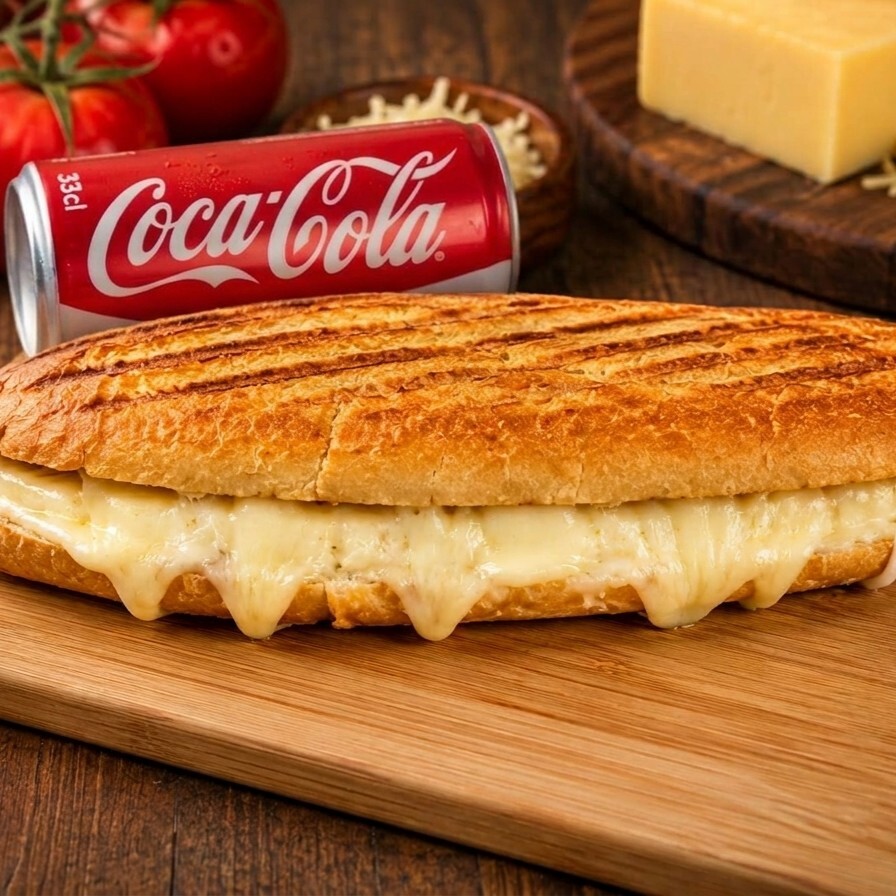 Çift Kaşarlı Sanayi Tostu + Coca-Cola